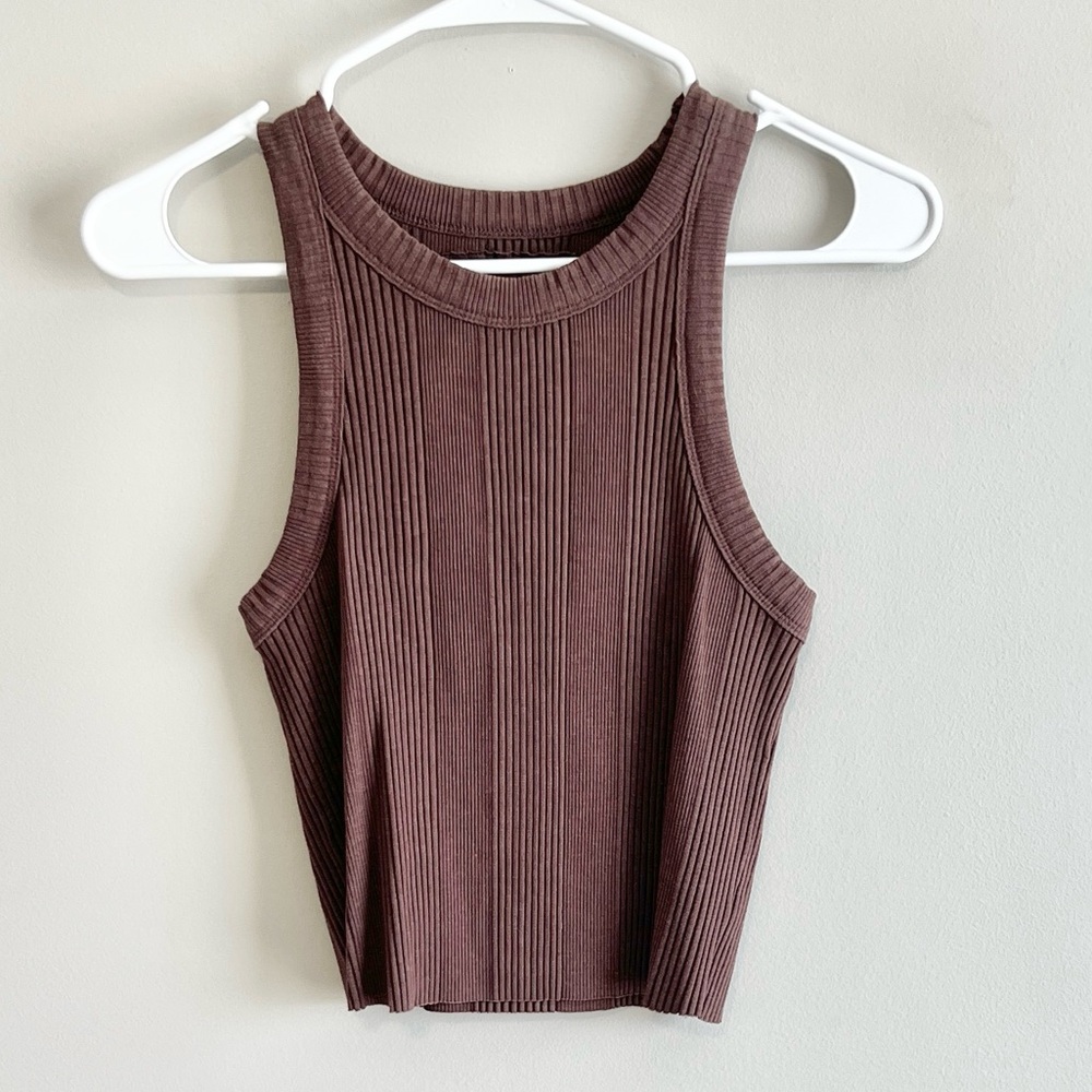Aerie Textured Free Spirt Ribbed Tank